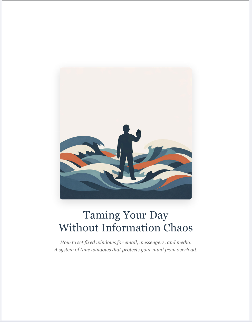 Taming Your Day